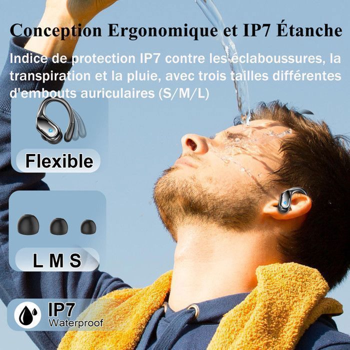 Écouteurs Bluetooth 5.3 YD05 TWS - Réduction De Bruit ANC, étanche IPX7, 40h Batterie