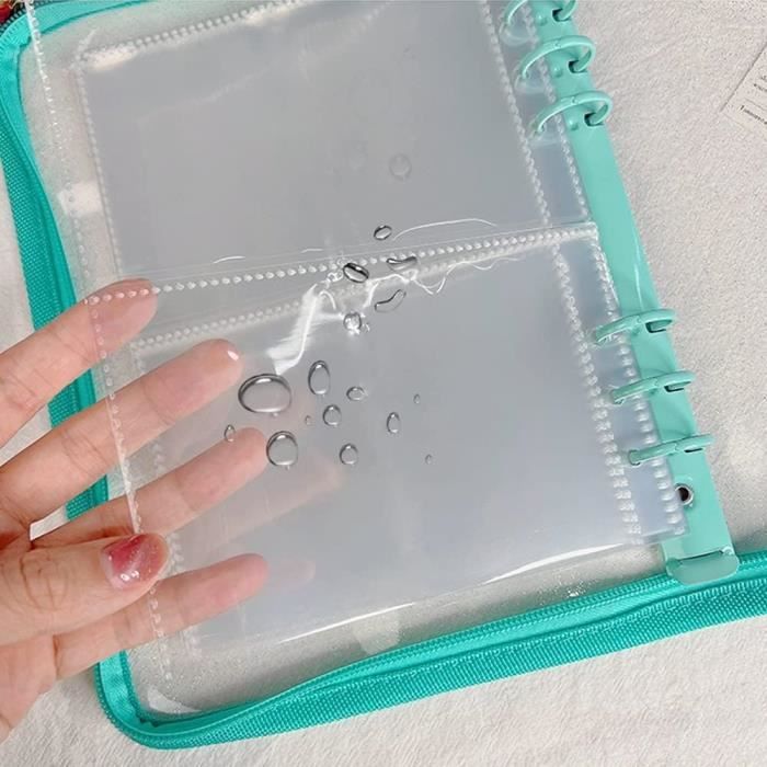 Pochette transparente perforée pour cartes postales