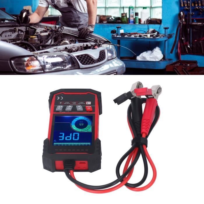 TMISHION Testeur de batterie 12V 24V 12V 24V testeur de batterie écran  couleur analyseur de charge de batterie Automobile