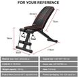 WOERD Banc De Musculation Pliable Multifonction Avec Leg Extension - Jusqu'à 280 Kg, 6 Positions, Idéal Pour Musculation à Domicile