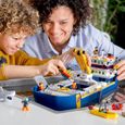 LEGO® City 60266 Le bateau d’exploration océanique, Jouet qui Flotte, Ensemble sous-marin avec Animaux pour Enfants 7 ans-3