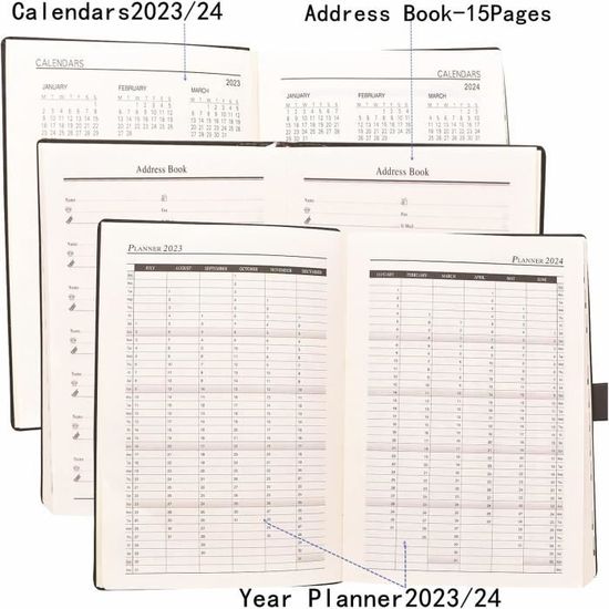 Agenda semainier 2023-2024 17 x 24.5 cm - Scrapmalin