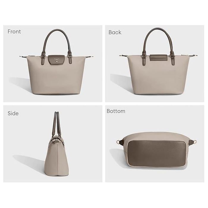 Sac à Main DAVID JONES Gris-marron Pour Femme - NEUF - Matière PVC, Doublure Tissu