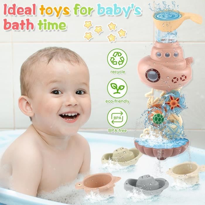 Jouet de bain pour bébé, Jouets de bain pour bébé enfant 1 2 3 ans