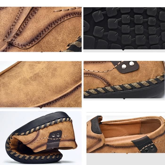 Mocassins à Enfiler En Maille Respirante Pour Homme - Chaussures De Confort Decontractee Du Quotidien Exterieur Marche Maille Polyurethane Noir Vert Marron Printemps Ete P9141045