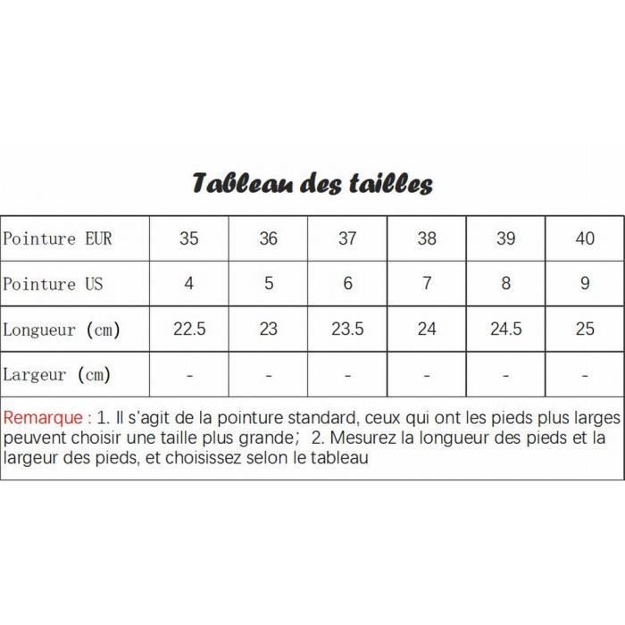 Tableau best sale pointure us