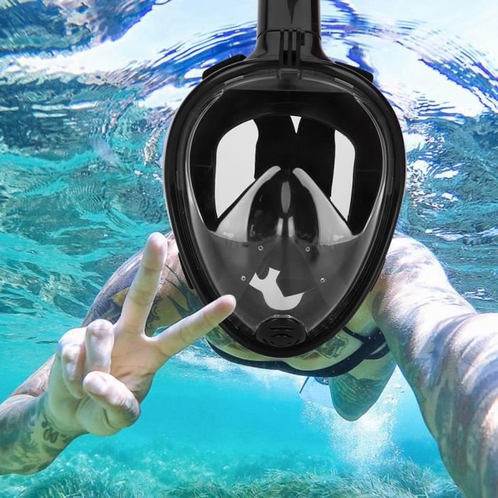 Andros Set - Ensemble de snorkeling - Adultes - Noir – snorkel&zwemshop.nl
