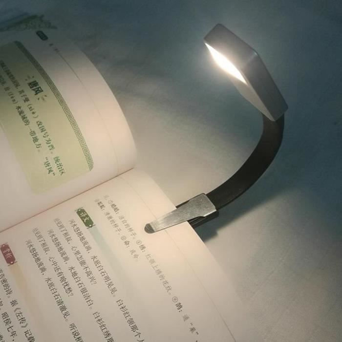 USB Rechargeable Livre Lumière pour Lire au Lit, Blanc Chaud, Luminosité  Réglable, LED Clip sur Livre de Lecture Lumières, - Cdiscount Maison