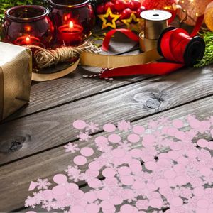 Confettis Flocons De Neige Argentés Irisés - 240 Pièces Pour Décoration De Table Noël, Mariage, Anniversaire