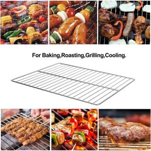 Grille de barbecue en inox européen réglable en largeur 40-55x30cm