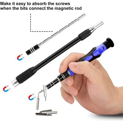 Kit de mini tournevis de précision 122 en 1 : outils professionnels pour réparer les smartphones, les PC, les lunettes et les appareils électroniques