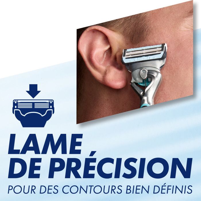 Pack Rasoir Gillette Skinguard Sensitive + 2 Lames – Manche Flexball – Pour Homme