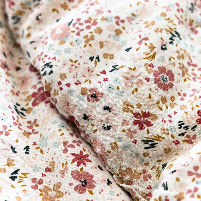 Générique Housse de Couette 140x200 Binju Parure de Lit Fleur De Marguerite Housse de Couettes Doux Respirant Microfibre avec Fermeture À Glissière et 2 Taie d'oreiller 65x65 cm -D5271