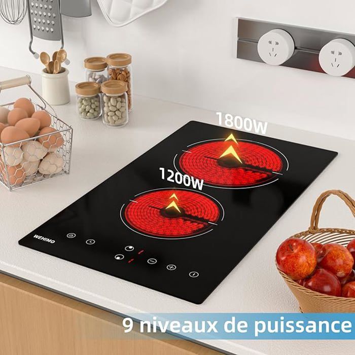 ELECTROLUX FHRN639K Plaque de cuisson vitrocéramique - 3 zones - 5700W - L59 x P