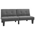 7702•CHIC•Canapé-lit Sofa convertible Canapé d'angle réversible Canapé-lit réglable Nouvelle Gris clair Tissu Assemblage facile-0