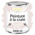 Creative Deco Peinture Craie Beige Poudré | 1L | Mat et Lavable | Peinture Meuble Bois | Chalk Paint | Ardoise Craie | Peinture Mur-0