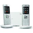 GIGASET Téléphone Fixe CL 660 Duo Blanc-0
