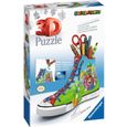 SUPER MARIO Puzzle 3D Sneaker - Ravensburger - Puzzle 3D enfant - sans colle - Pot à crayons 108 pièces - Dès 8 ans-0
