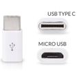 Adaptateur 8/30 pin USB Micro Type C pour iPhone iPad, Modele: USB Type C M vers Micro USB F-0