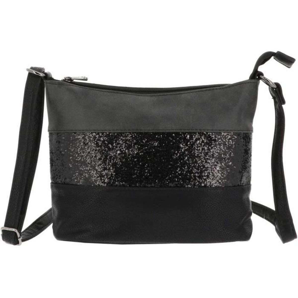 Marron Sac Bandoulière Paillettes Femme Tendance Sac Soirée Mariage Strass Brillant Sacoche Besace Porté Main Epaule Multicolore Souple Léger 