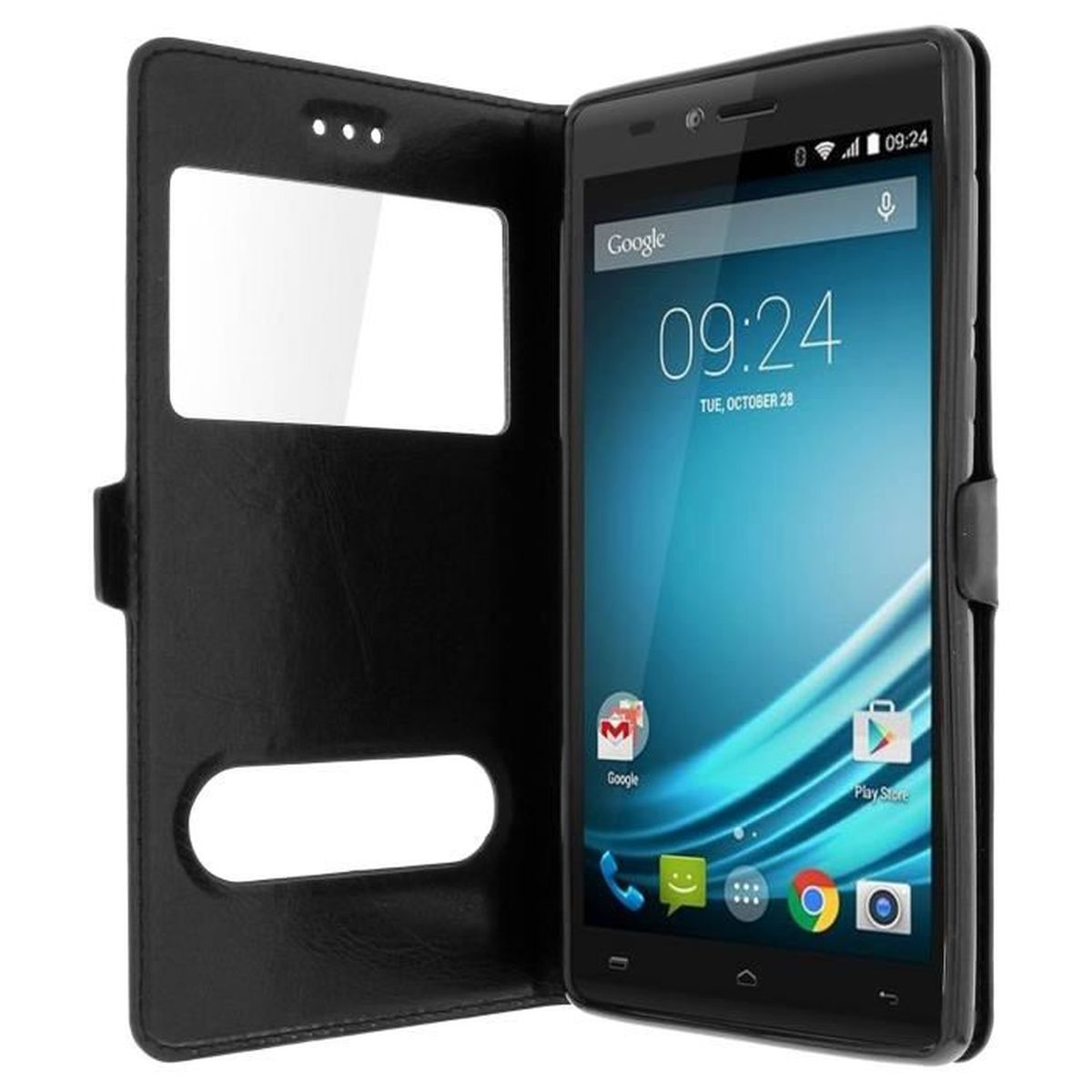 Custodia a Portafoglio per Logicom L-Ement 550, a Pois
