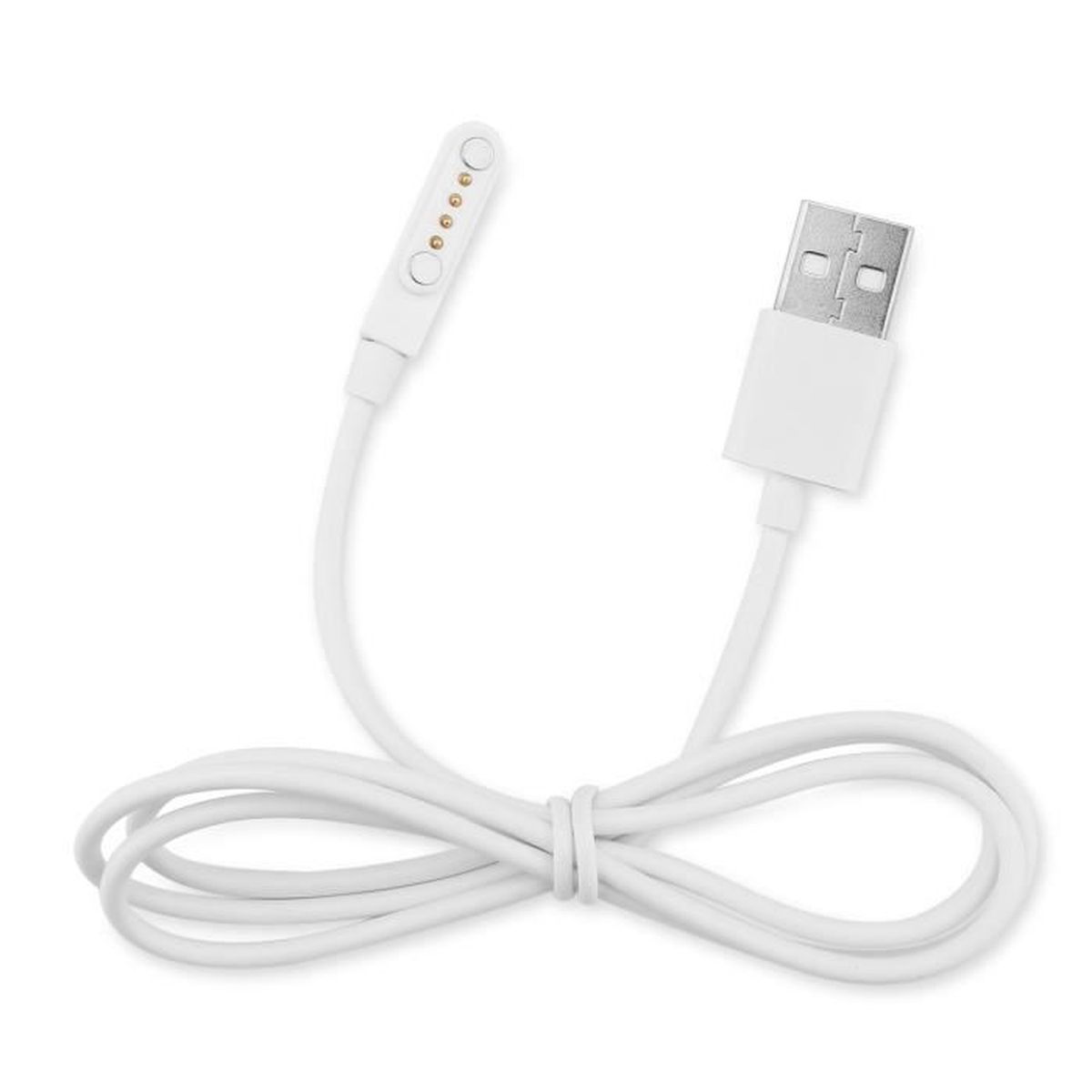 Chargeur Magnétique Universel Pour Montres Connectées - Compatible Samsung Galaxy Watch, Apple Watch, Fitbit, Câble 60cm, 5W, Espacement 4mm