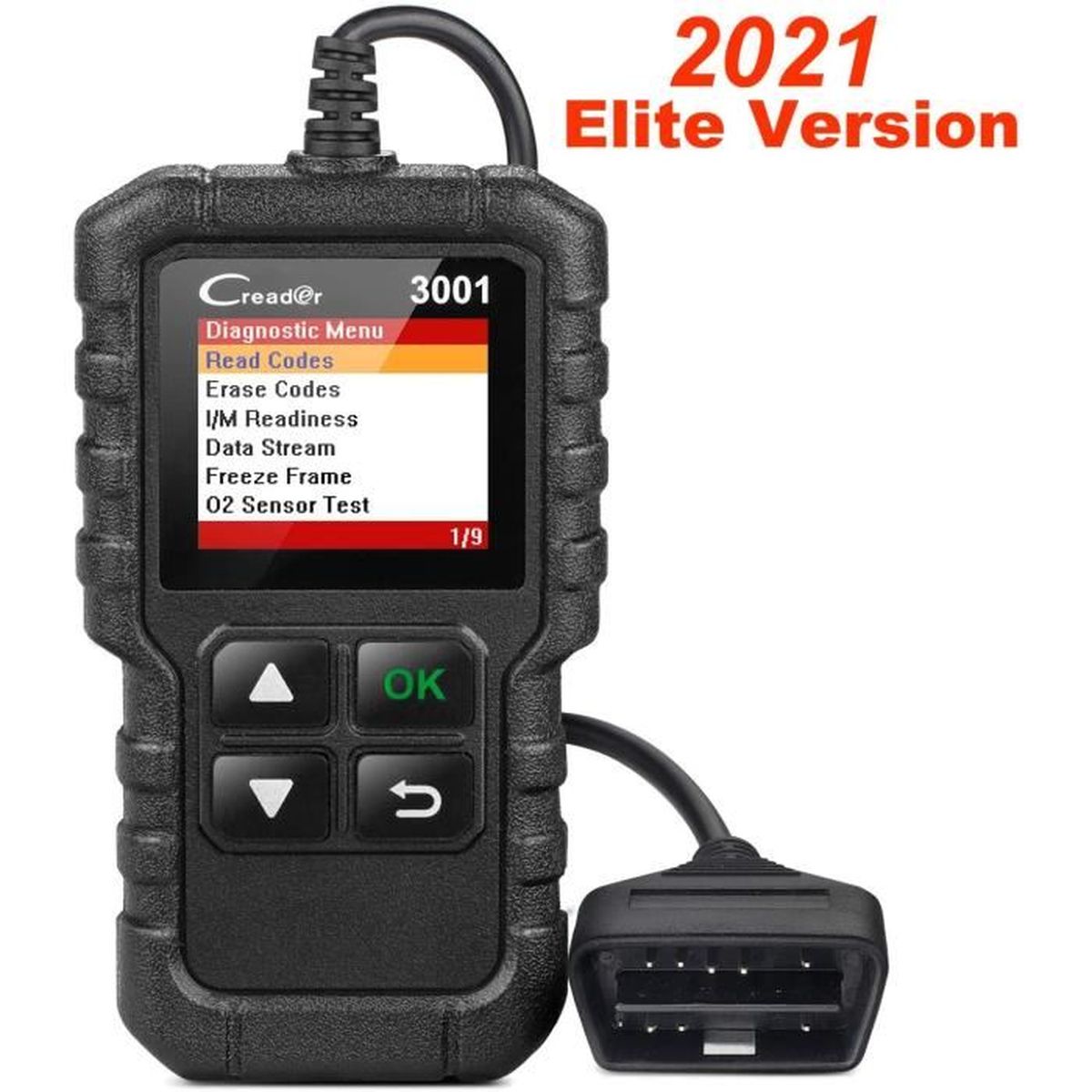 Valise diagnostic scanner auto OBD2 LAUNCH Creader CR3001 lecteur code défaut 