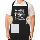 YOLISTAR Tablier de Cuisine pour Homme, Étanche, Réglable, Tablier Barbecue avec Poches, Idée Cadeau Fête des Pères (60 cm x 80 cm)