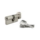 SERRURERIE DE PICARDIE SP - Cylindre de serrure à bouton, 30Bx40mm, nickel, 5 clés réversibles - SP