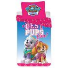 Parure de lit enfant - Pat Patrouille - Everest et Skye - 100% coton - Réversible - 140x200 cm