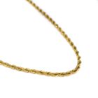 JUST MY BRAND Chaine de cou homme ou femme, torsadé plaqué or.