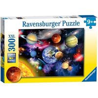 Puzzle XXL 300 pièces La Terre et les Planètes vues de l'espace - Ravensburger Enfant Collection Système Solaire