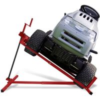 Tracteur à gazon Dispositif de levage de la tondeuse à gazon Plate-forme de levage Aide au nettoyage, Tondeuse à gazon Jack,rouge