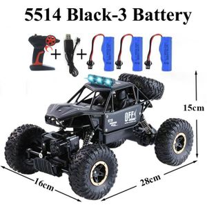 VEHICULE RADIOCOMMANDE 5514-Black-Kit-3 - 2021 nouveau Rock Crawler 4WD h