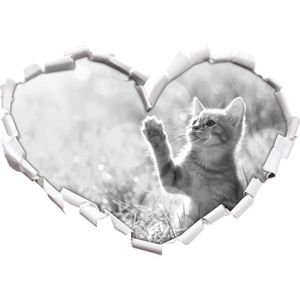 Super Sticker Sticker Mural En Vinyle Motif Chat Qui Chasse Un Papillon Peintures Outils Et Traitement Des Murs Bricolage Petitonoordwijk Nl