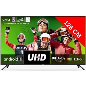 Téléviseur LED Téléviseur LED 4K 126 cm CHIQ U50GLX Android Smart TV - UHD - HDR10 - Dolby Vision - Google Assistant