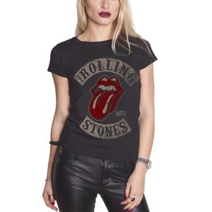 Rolling Stones T Shirt Tour 78 Tongue Nouveau Officiel Femme Skinny Fit