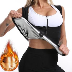 Sudation Débardeur Pour Femme Sauna T Shirt Amincissante Gilet Minceur Fitness