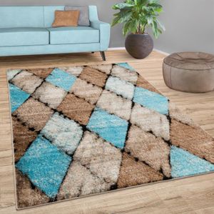 TAPIS DE SOL Paco Home Tapis Salon Tapis Vintage Motif Diamant 