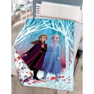 Disney Frozen Magical Seasons Parure de Lit Enfant 1 Personne, 100% Coton, Oeko-TEX, Housse de Couette 140x200 cm + 1 Taie d'oreiller 63x63 cm, Imprimé Réversible Fille