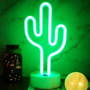 NÉON - ÉCLAIRAGE LED Cactus Néon Lumière Led Cactus Néon Signe, Chargem