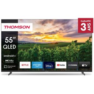 Téléviseur LED THOMSON 55QA2S13 - TV QLED 55'' (140 cm) - 4K UHD 3840x2160 - HDR - Smart TV Android - 4xHDMI 2.0