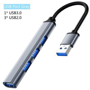 USB Gris - Adaptateur de répartiteur USB Multi Type C 4 ports HUB 3.0 PC  accessoires portables pour HUAWEI Ma - Cdiscount Informatique
