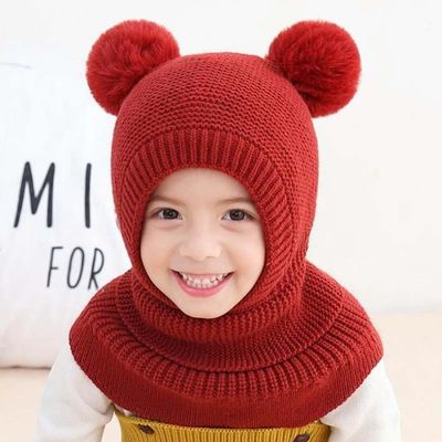 2 à 6 ans - rouge - bonnet d'hiver pour enfants de 2 à 6 ans, bonnet à deux  boules de poils pour garçons et f - Cdiscount Prêt-à-Porter