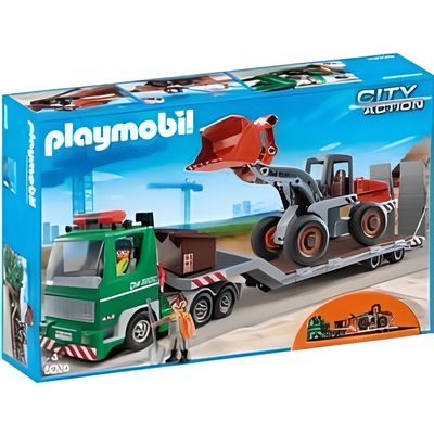 Playmobil 5026-Playmobil City Action-Camion à plateau et chargeuse -  Cdiscount Jeux - Jouets