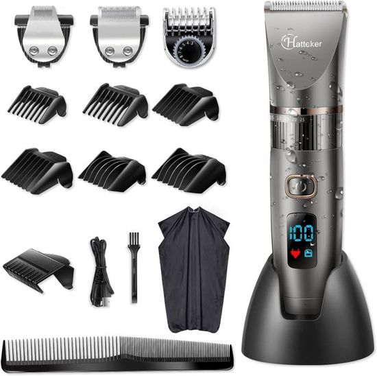 Tondeuse Précision 6 En 1 Pour Barbe Et Cheveux - Imperméable, Rechargeable USB, Sans Fil