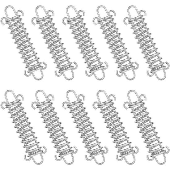 10 Cordons Aluminium Tente Avec Boucles - Accessoires Camping Extérieur - Neufs