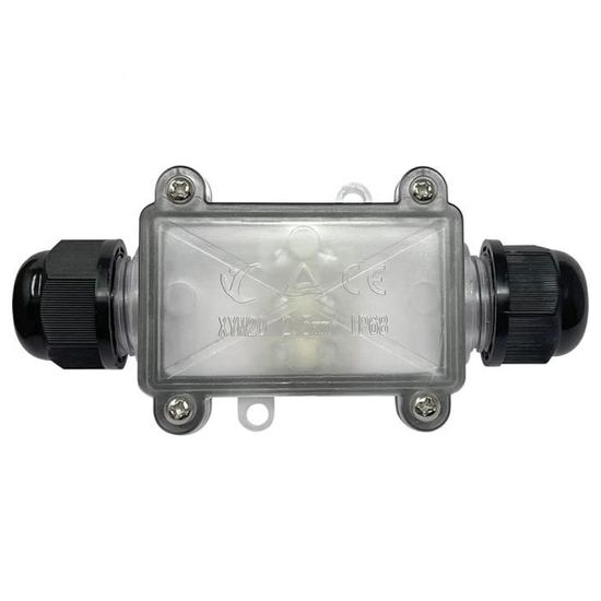 Boite De Jonction Extérieur Boîte De Jonction étanche IP68 - Connecteur De Câble étanche 3 Voies 4mm-14mm Lot De 2, Boîte Boite De Jonction étanche