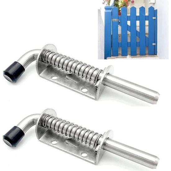 Serrure de porte automatique, pêne à ressort en alliage d'aluminium