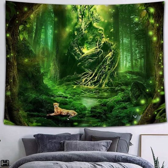 Papier Peint Panoramique Forêt Brumeuse Dans Les Montagnes